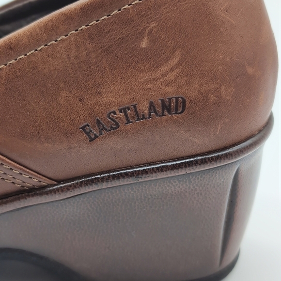 Eastland Constance Brown Leather Clogs sz 9 - Picture 5 of 10